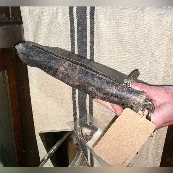 NWT Bed Stu Leather Cadence Wallet Wristlet Crossbody Bag Black Lux MSRP 175 - Picture 6 of 15